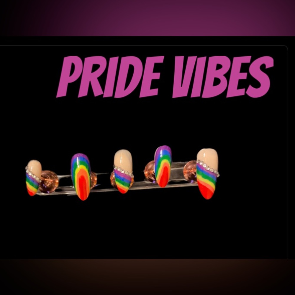 Custom pride press ons